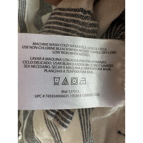 Orvis Ladies Women's Long Sleeve Button Front Linen Blend Top Shirt Size XXL  2X - Picture 6 of 12